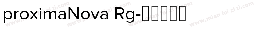 proximaNova Rg字体转换